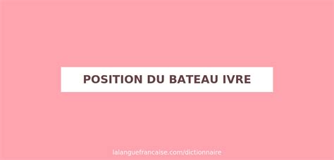 Position du bateau ivre — Wikipédia